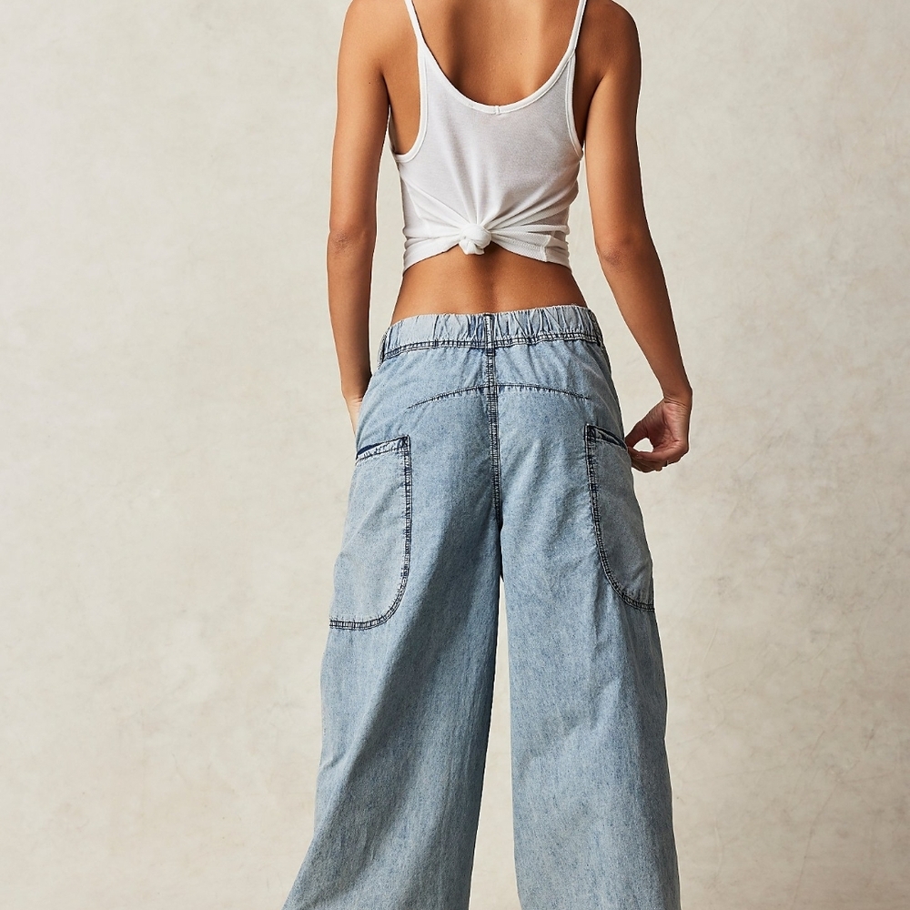 We The Free Shibuya Pull-On Wide-Leg Jeans size S - Picture 2 of 9